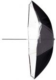 Parasol Shallow 105cm biay/transparentny
